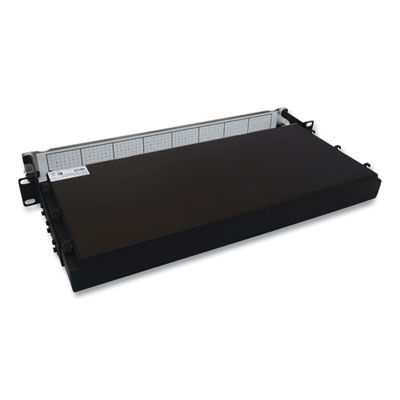 Tripp Lite 1U Preloaded Multimode Fiber Cable Panel, (4) LC Duplex (M) to (4) LC Duplex (M), 32.8 ft, Aqua, Ships in 7-10 Business Days (N48M6L8L10)