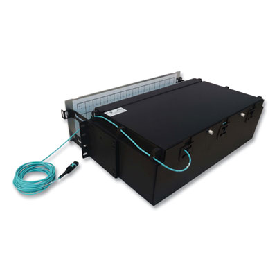 Tripp Lite 3U Preloaded Multimode Fiber Cable Panel, (48) MTP/MPO (F) to (192) LC Duplex (F), 16.4 ft, Aqua, Ships in 7-10 Bus Days (N48M48M8L405)