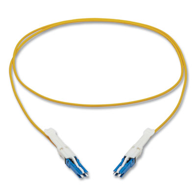 Tripp Lite OS2-Rated Duplex Singlemode Fiber Optic Cable, 3.3 ft, Yellow, Ships in 7-10 Business Days (N381C01M)