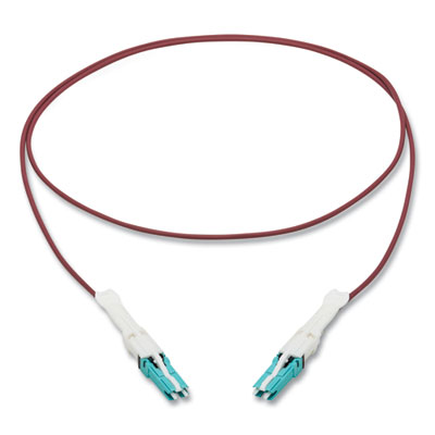 Tripp Lite OM4-Rated Duplex Multimode Fiber Optic Cable, 3.3 ft, Magenta, Ships in 7-10 Business Days (N822C01MMG)