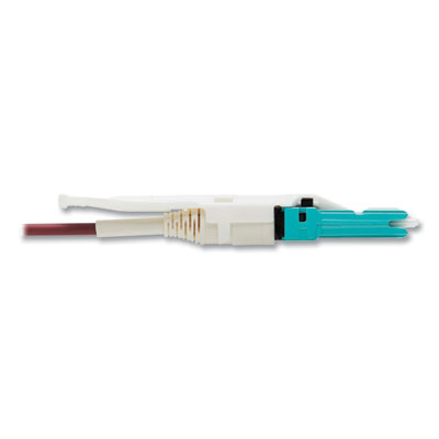 Tripp Lite OM4-Rated Duplex Multimode Fiber Optic Cable, 16.4 ft, Magenta, Ships in 7-10 Business Days (N822C05MMG)