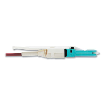 Tripp Lite OM4-Rated Duplex Multimode Fiber Optic Cable, 32.8 ft, Magenta, Ships in 7-10 Business Days (N822L10MMG)