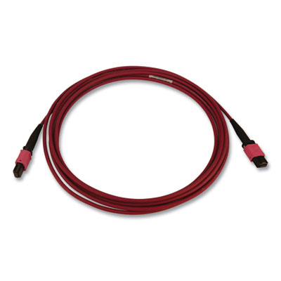 Tripp Lite OM4-Rated 12-Strand Fiber Optic Cable, 9.8 ft, Magenta, Ships in 7-10 Business Days (TRPN845B03M12MG)
