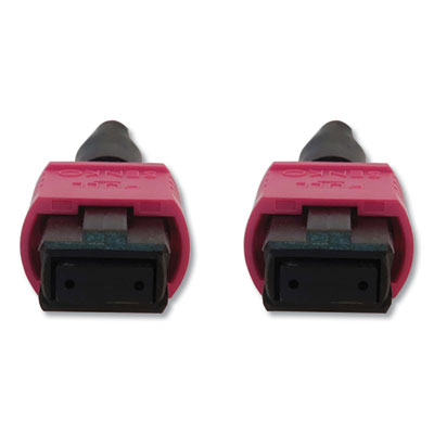 Tripp Lite OM4-Rated 12-Strand Fiber Optic Cable, 9.8 ft, Magenta, Ships in 7-10 Business Days (TRPN845B03M12MG)
