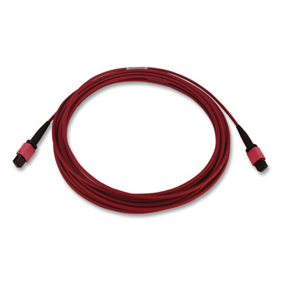 Tripp Lite OM4-Rated 12-Strand Fiber Optic Cable, 16.4 ft, Magenta, Ships in 7-10 Business Days (TRPN845B05M12MG)