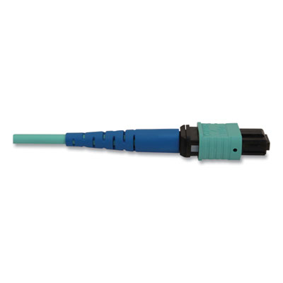 Tripp Lite OM3-Rated Fiber Optic Cable, 24-Strand MTP/MPO (F) to 24-Strand MTP/MPO (F), 6.6 ft, Aqua, Ships in 7-10 Business Days (N846B02M24P)