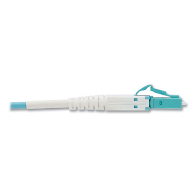 Tripp Lite OM4-Rated LC Duplex Fiber Optic Cable, 98.4 ft, Aqua, Ships in 7-10 Business Days (N82130MAQAR)