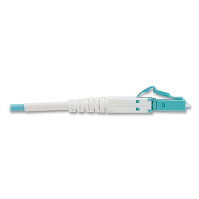 Tripp Lite OM4-Rated LC Duplex Fiber Optic Cable, 246 ft, Aqua, Ships in 7-10 Business Days (N82175MAQAR)