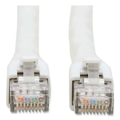 Tripp Lite CAT8 Snagless Patch Cable, 25 ft, White, Ships in 7-10 Business Days (N272025WH)