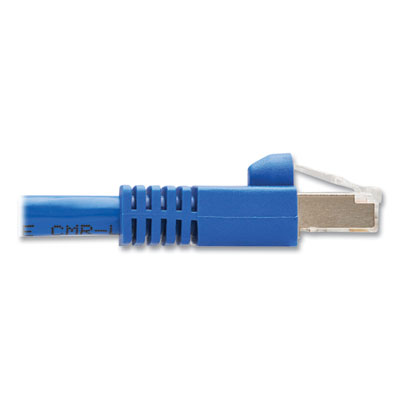 Tripp Lite Shielded M12 X-Code to RJ45 CAT6a Right-Angle Ethernet Cable, 3.3 ft, Blue, Ships in 7-10 Business Days (NM126A401MBL)