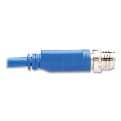 Tripp Lite M12 X-Code CAT6 Ethernet Cable, 3.3 ft, Blue, Ships in 7-10 Business Days (NM1260101MBL)