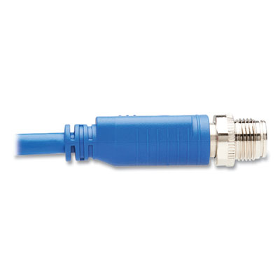 Tripp Lite M12 X-Code CAT6 Ethernet Cable, 32.8 ft, Blue, Ships in 7-10 Business Days (NM1260110MBL)