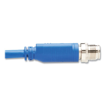 Tripp Lite M12 X-Code to RJ45 CAT6 Ethernet Cable, 6.6 ft, Blue, Ships in 7-10 Business Days (NM1260202MBL)