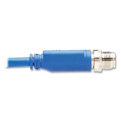 Tripp Lite M12 X-Code to RJ45 CAT6 Ethernet Cable, 9.8 ft, Blue, Ships in 7-10 Business Days (TRPNM1260203MBL)