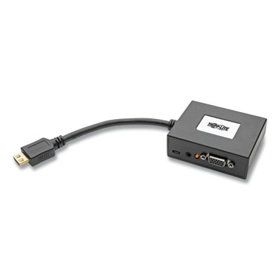 Tripp Lite HDMI to VGA + Audio Adapter Converter Splitter, 6", Black, Ships in 7-10 Business Days (P13106N2VAU)