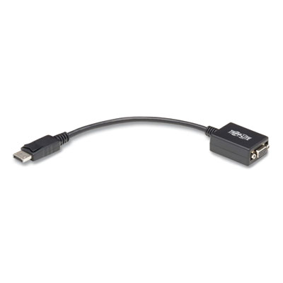 Tripp Lite DisplayPort to VGA Cable, 6", Black, 50/Pack, Ships in 7-10 Business Days (TRPP13406NVGABP)