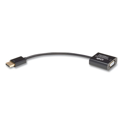 Tripp Lite DisplayPort 1.2 to VGA Cable, 6", Black, 50/Pack, Ships in 7-10 Business Days (TRPP13406NVGAV2)