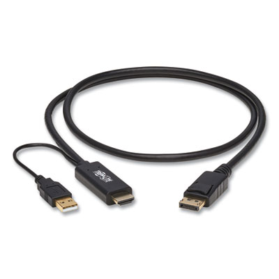 Tripp Lite HDMI to DisplayPort Adapter Cable, 3.3 ft, Black, Ships in 7-10 Business Days (TRPP56701M)