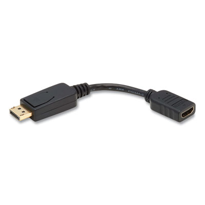 Tripp Lite DisplayPort to HDMI Adapter Cable, 6", Black, 50/Pack, Ships in 7-10 Business Days (TRPP136000BP)