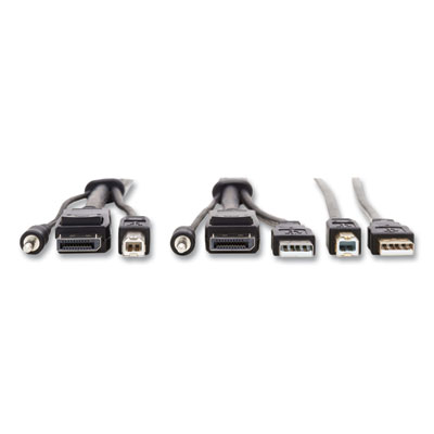 Tripp Lite DisplayPort KVM Cable Kit, 10 ft, Black, Ships in 7-10 Business Days (TRPP783010U)