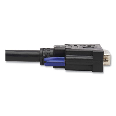 Tripp Lite 3.5 mm/DVI/USB Three-in-One KVM Cable Kit, 10 ft, Black, Ships in 7-10 Business Days (P784010DVU)