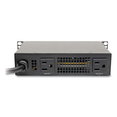 Tripp Lite Two-Outlet 1.4 kW 120V Single-Phase Switched Mini PDU, 6 ft Cord, Black, Ships in 7-10 Business Days (PDU15NETLX)