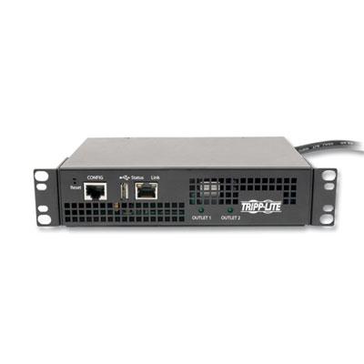 Tripp Lite Two-Outlet 1.4 kW 120V Single-Phase Switched Mini PDU, 6 ft Cord, Black, Ships in 7-10 Business Days (PDU15NETLX)
