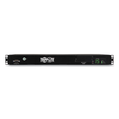 Tripp Lite 10-Outlet 2.4kW Single-Phase Local Metered Automatic Transfer Switch PDU, 12 ft Cord, Black, Ships in 7-10 Business Days (PDUMH15HVAT)