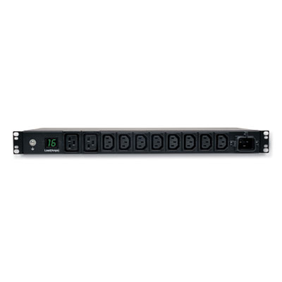 Tripp Lite 10-Outlet 3.7kW Single-Phase Local Metered PDU, 8.2 ft Cord, Black, Ships in 7-10 Business Days (PDUMH16HV)