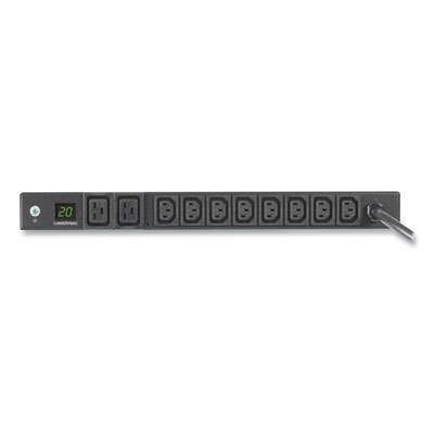 Tripp Lite 10-Outlet 3.7kW 208-230V Single-Phase Local Metered PDU, 6 ft Cord, Black, Ships in 7-10 Business Days (TRPPDUMH20HVL66)
