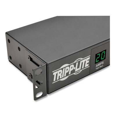 Tripp Lite 14-Outlet 2kW Single-Phase Local Metered PDU + Isobar Surge Suppression, 15 ft Cord, Black, Ships in 7-10 Business Days (PDUMH20ISO)