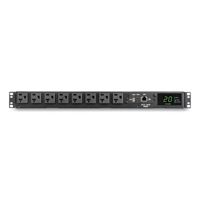 Tripp Lite 16-Outlet 1.92kW 120V Single-Phase ATS/Monitored PDU, 12 ft Cord, Black, Ships in 7-10 Business Days (PDUMNH20AT1)