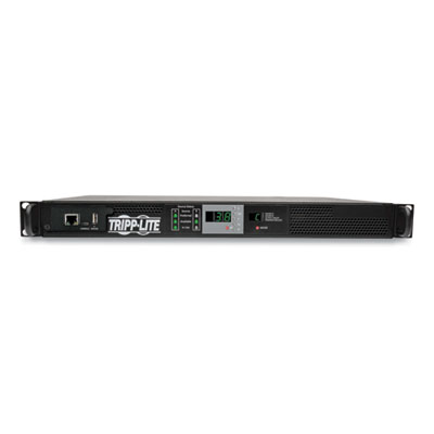 Tripp Lite One-Outlet 3.8kW Single-Phase Monitored Automatic Transfer Switch PDU, 10 ft Cord, Black, Ships in 7-10 Business Days (PDUMNH20HVAT)
