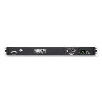 Tripp Lite One-Outlet 3.8kW Single-Phase Monitored Automatic Transfer Switch PDU, 10 ft Cord, Black, Ships in 7-10 Business Days (PDUMNH20HVAT)