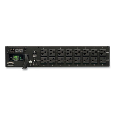 Tripp Lite 16-Outlet 2.9kW Single-Phase Monitored PDU, 10 ft Cord, Black, Ships in 7-10 Business Days (PDUMNH30)