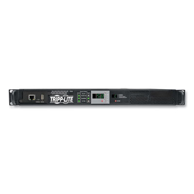 Tripp Lite One-Outlet 5.8kW Single-Phase Monitored Automatic Transfer Switch PDU, 10 ft Cord, Black, Ships in 7-10 Business Days (PDUMNH30HVAT)