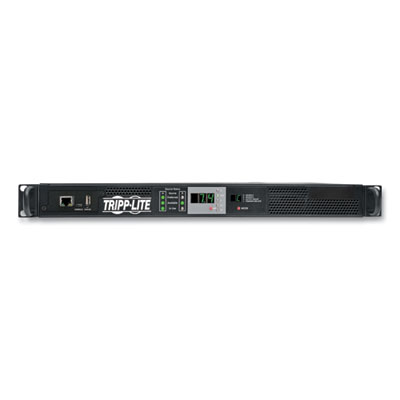 Tripp Lite 1-Outlet 7.7kW Single-Phase 200-240V Monitored Automatic Transfer Switch PDU, 10 ft Cord, BK, Ships in 7-10 Business Days (PDUMNH32HVAT)