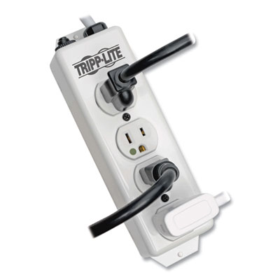 Tripp Lite Four-Outlet 1,800W Medical-Grade Power Strip, 15 ft Cord, White, Ships in 7-10 Business Days (PS415HG)