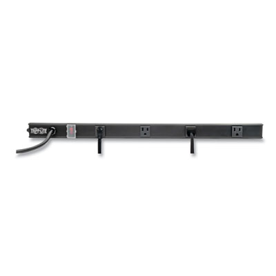 Tripp Lite Four-Outlet 1,800W Power Strip, 6 ft Cord, Black, Ships in 7-10 Business Days (PS2404RA06B)