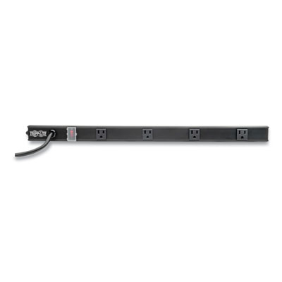Tripp Lite Four-Outlet 1,800W Power Strip, 6 ft Cord, Black, Ships in 7-10 Business Days (PS2404RA06B)