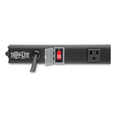 Tripp Lite Four-Outlet 1,800W Power Strip, 6 ft Cord, Black, Ships in 7-10 Business Days (PS2404RA06B)