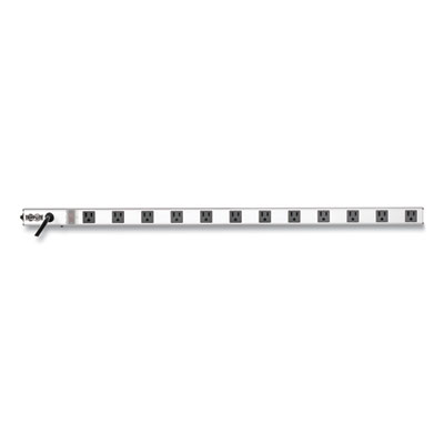 Tripp Lite 12-Outlet 1,800W Right-Angle Outlet Vertical Power Strip, 15 ft Cord, Silver, Ships in 7-10 Business Days (PS3612RA)