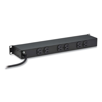 Tripp Lite 12-Outlet 1,800W 1U Rack-Mount Power Strip, 15 ft Cord, Black, Ships in 7-10 Business Days (RS1215)