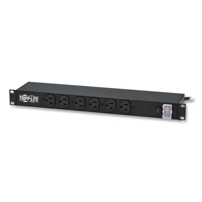 Tripp Lite 12-Outlet 1,800W 1U Rack-Mount Power Strip, 15 ft Cord, Black, Ships in 7-10 Business Days (RS1215)