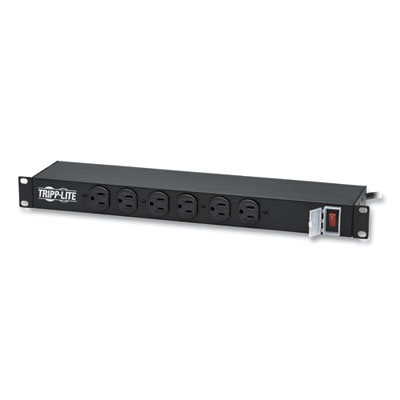 Tripp Lite 12-Outlet 1,800W 1U Rack-Mount Power Strip, 15 ft Cord, Black, Ships in 7-10 Business Days (RS1215)