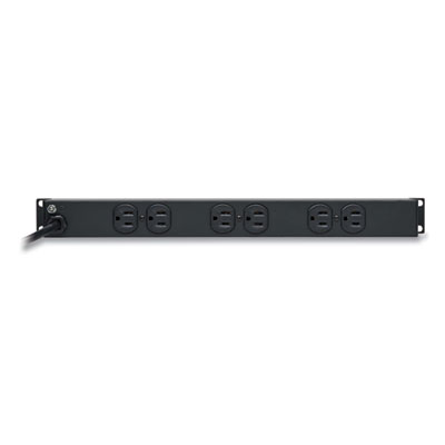 Tripp Lite 12-Outlet 1,800W 1U Rack-Mount Power Strip, 15 ft Cord, Black, Ships in 7-10 Business Days (RS1215)