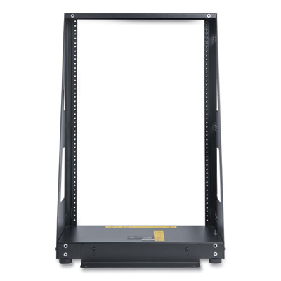 Tripp Lite SmartRack Heavy-Duty 2-Post Open Frame Rack, 16U, 350 lbs Capacity, Black, Ships in 7-10 Business Days (SR2POST16HD)