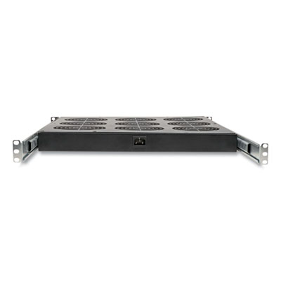 Tripp Lite 9-Fan Tray for 19" Racks, 1U, 864 CFM, Black, Ships in 7-10 Business Days (TRPSRFANTRAY9)