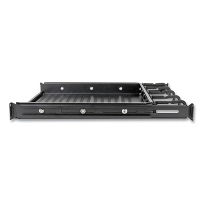 Tripp Lite SmartRack Cantilevered Steel Rack Shelf, 1U, 50 lbs Capacity, Black, Ships in 7-10 Business Days (SRWSHELF4P1U)