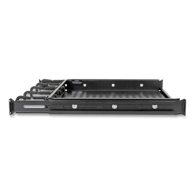 Tripp Lite SmartRack Cantilevered Steel Rack Shelf, 1U, 50 lbs Capacity, Black, Ships in 7-10 Business Days (SRWSHELF4P1U)